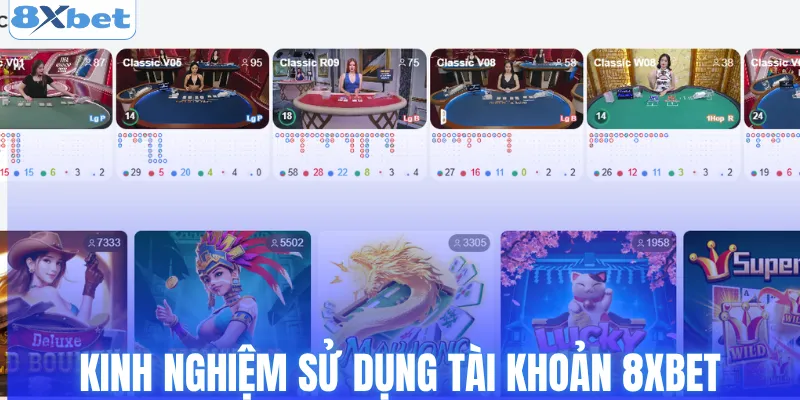 Mẹo sử dụng tài khoản 8XBET an toàn khi đăng nhập